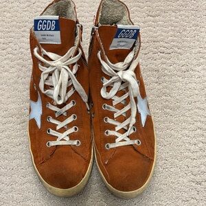 Golden Goose Rust High-Top Sneakers